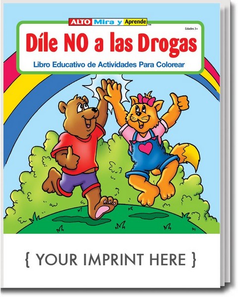 CS1405 Stay Drug Free Coloring and Activity BOOK with Custom Imprint S
